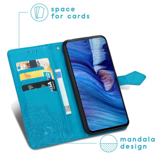 imoshion Mandala Bookcase Xiaomi Redmi Note 10 (5G) - Turquoise