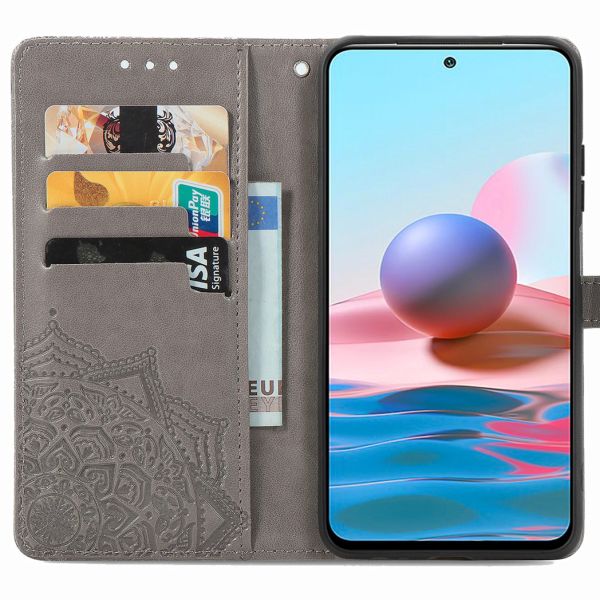 imoshion Mandala Bookcase Xiaomi Redmi Note 10 (4G) / Note 10S - Grijs