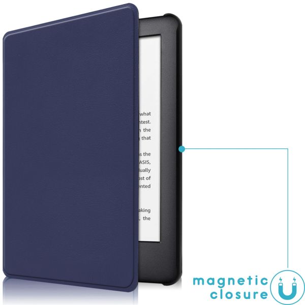 imoshion Slim Hard Case Sleepcover Amazon Kindle 10 - Donkerblauw