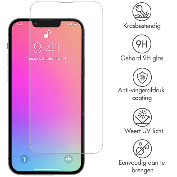 Selencia Gehard Glas Screenprotector voor iPhone 13 / 13 Pro / 14