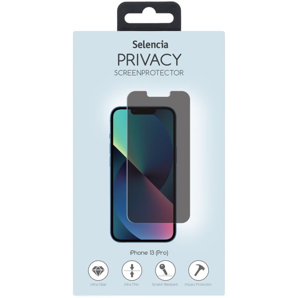 Selencia Gehard Glas Privacy Screenprotector voor iPhone 13 / 13 Pro / 14