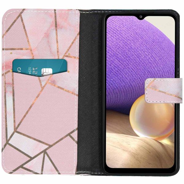 imoshion Design Softcase Bookcase Samsung Galaxy A32 (5G) - Pink Graphic