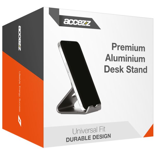 Accezz Telefoonhouder bureau - Tablethouder bureau - Premium - Aluminium - Grijs