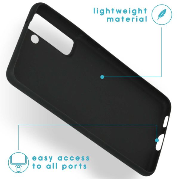 imoshion Color Backcover Samsung Galaxy S21 FE- Zwart