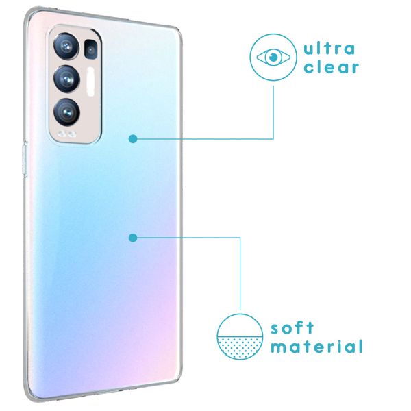 imoshion Softcase Backcover Oppo Find X3 Neo - Transparant