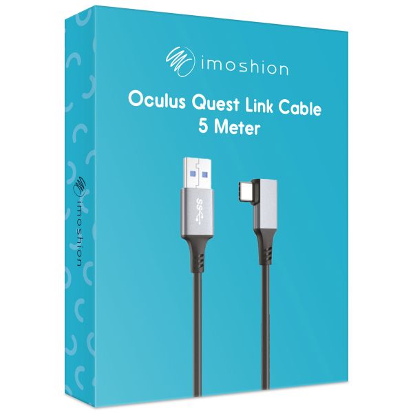 imoshion Oculus Quest 1 & 2 en Meta Quest 3 Link kabel - 5 meter - Zwart