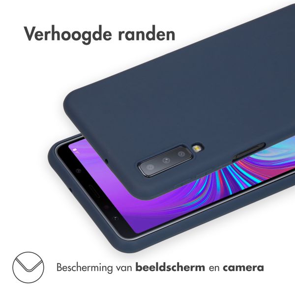 imoshion Color Backcover Samsung Galaxy A7 (2018) - Donkerblauw