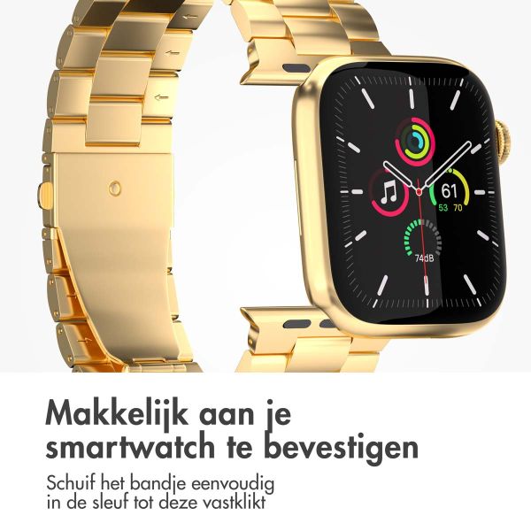 imoshion Stalen bandje Apple Watch Series 1-9 / SE - 38/40/41 mm / Series 10 - 42 mm - Goud