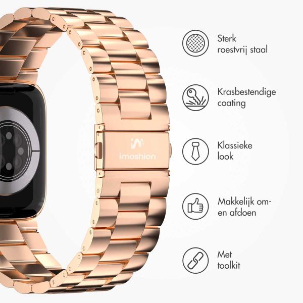 imoshion Stalen bandje Apple Watch Series 1-9 / SE - 38/40/41 mm / Series 10 - 42 mm - Rosé Goud