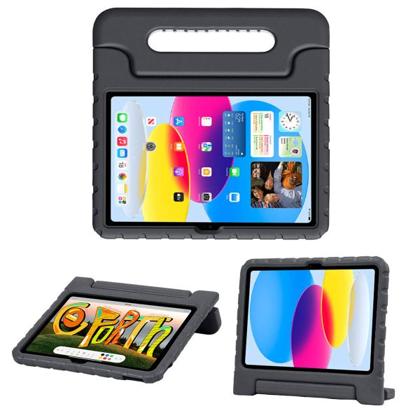 imoshion Kidsproof Backcover met handvat iPad 10 (2022) 10.9 inch - Zwart