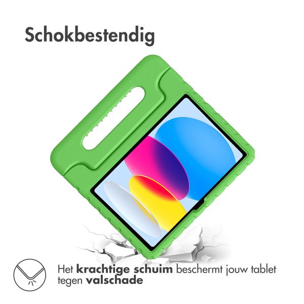 imoshion Kidsproof Backcover met handvat iPad 10 (2022) 10.9 inch - Groen