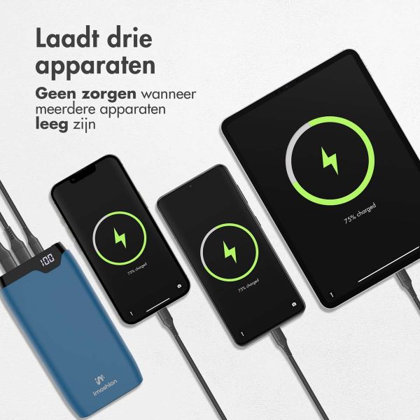 imoshion Powerbank - 20.000 mAh - Quick Charge en Power Delivery - Blauw