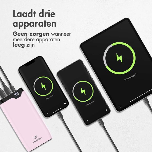 imoshion Powerbank - 20.000 mAh - Quick Charge en Power Delivery - Roze