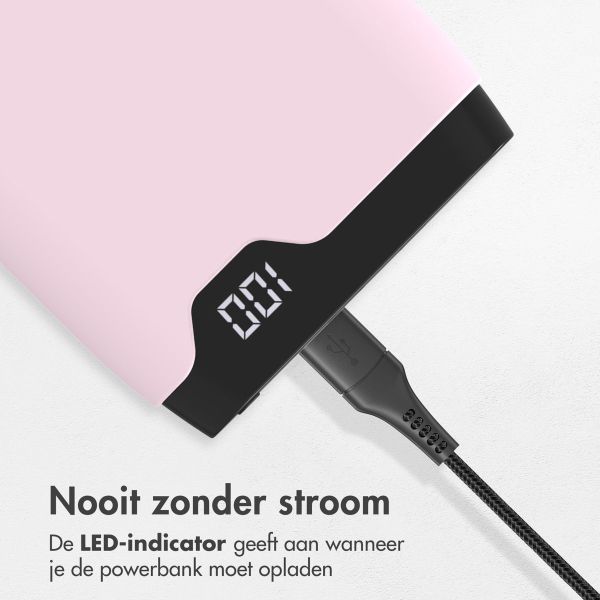 imoshion Powerbank - 10.000 mAh - Quick Charge en Power Delivery - Roze