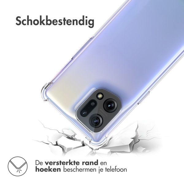 imoshion Shockproof Case Oppo Find X5 (5G) - Transparant