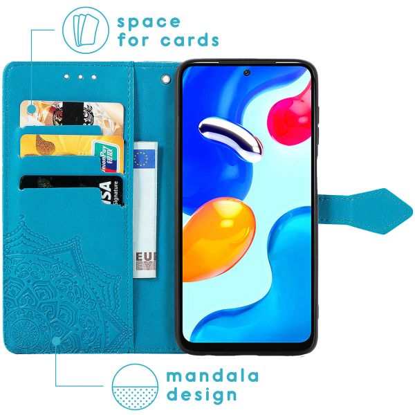 imoshion Mandala Bookcase Xiaomi Redmi Note 11 (4G) / Note 11S (4G) - Turquoise