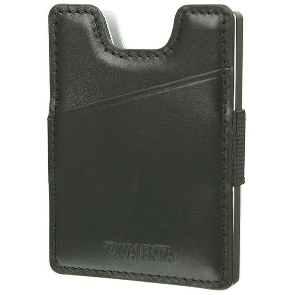 Valenta Card Case Alu + Money Strap - Black