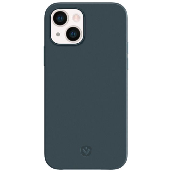 Valenta Luxe Leather Backcover iPhone 13 - Blauw