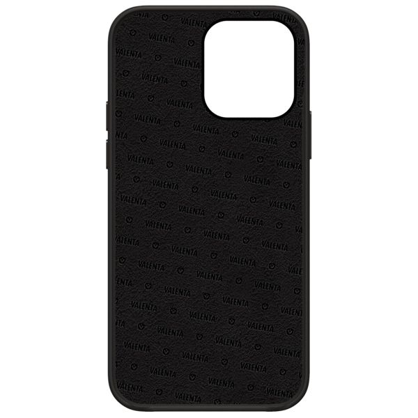 Valenta Luxe Leather Backcover iPhone 13 Pro - Zwart