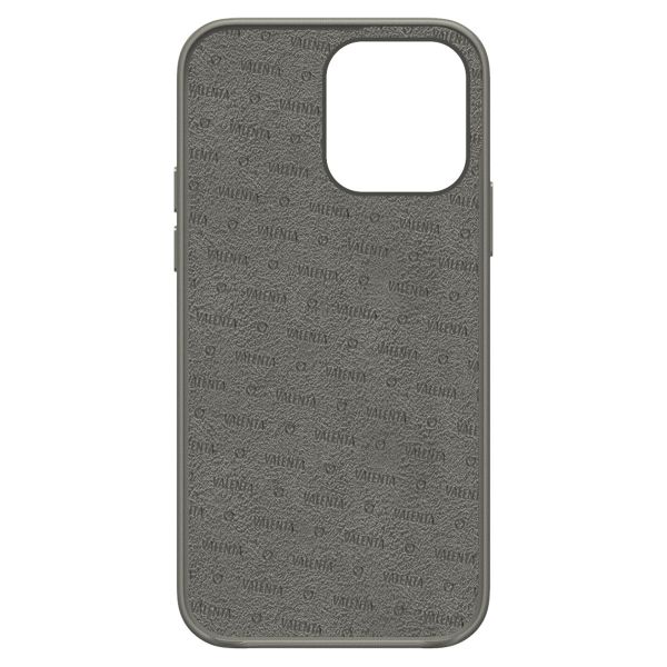 Valenta Luxe Leather Backcover iPhone 13 Pro - Grijs