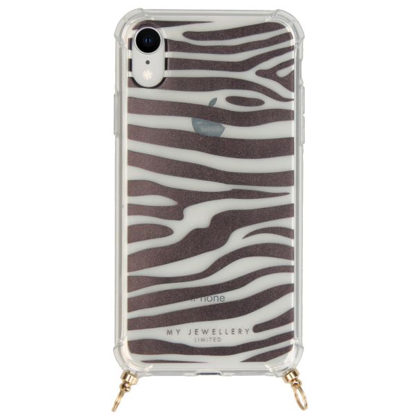 My Jewellery Design Softcase Koordhoesje iPhone Xr - Zebra