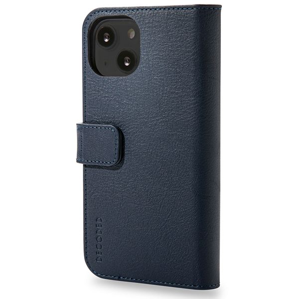 Decoded 2 in 1 Leather Detachable Wallet iPhone 13 - Donkerblauw