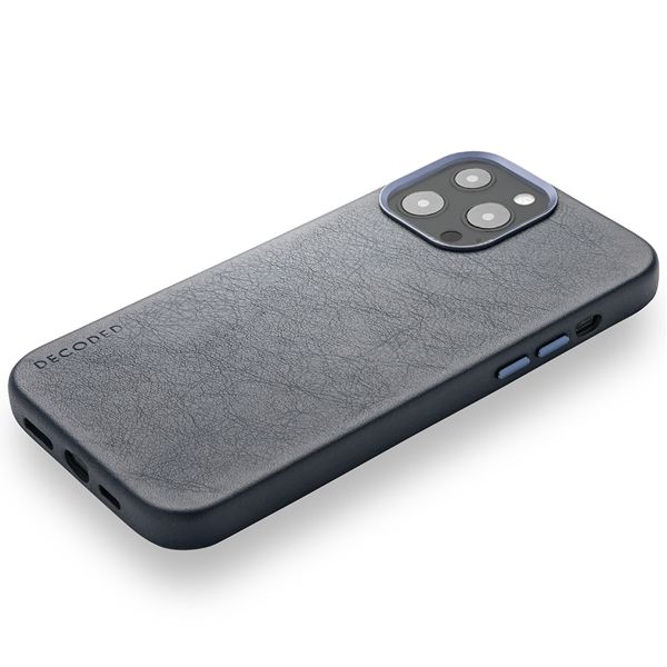Decoded Leather Backcover MagSafe iPhone 13 Pro - Donkerblauw