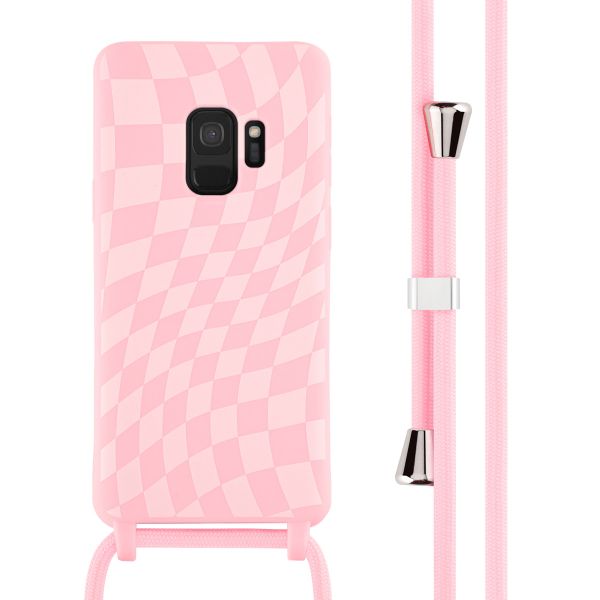 imoshion Siliconen design hoesje met koord Samsung Galaxy S9 - Retro Pink