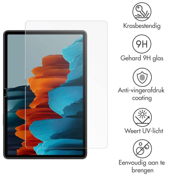 imoshion Gehard glas screenprotector Samsung Galaxy Tab S9 FE Plus / Tab S9 Plus / S8 Plus / S7 Plus / Tab S7 FE 5G - Transparant