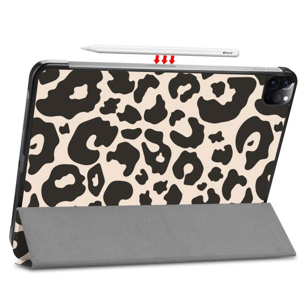 imoshion Trifold Design Bookcase iPad Pro 11 (2022) / Pro 11 (2021) - Leopard