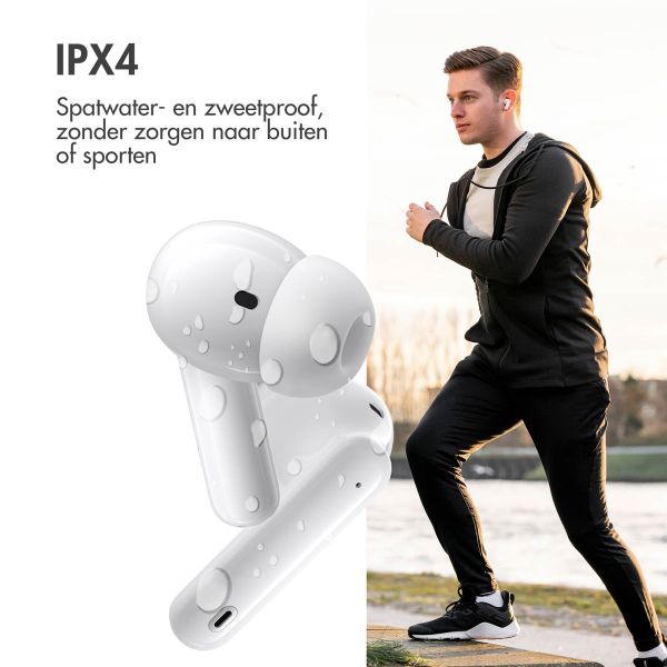 imoshion Aura Pro In-Earbuds - Draadloze oordopjes - Bluetooth draadloze oortjes - Met ANC noise cancelling functie - Wit