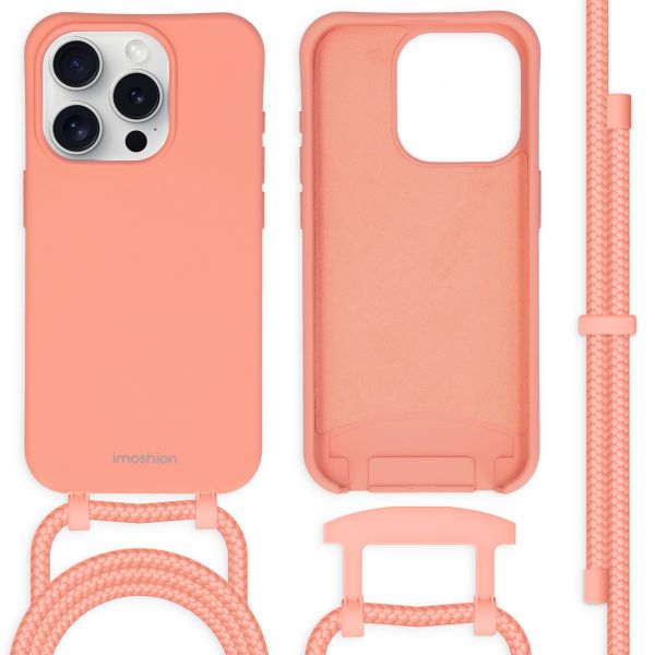 imoshion Color Backcover met afneembaar koord iPhone 15 Pro - Peach