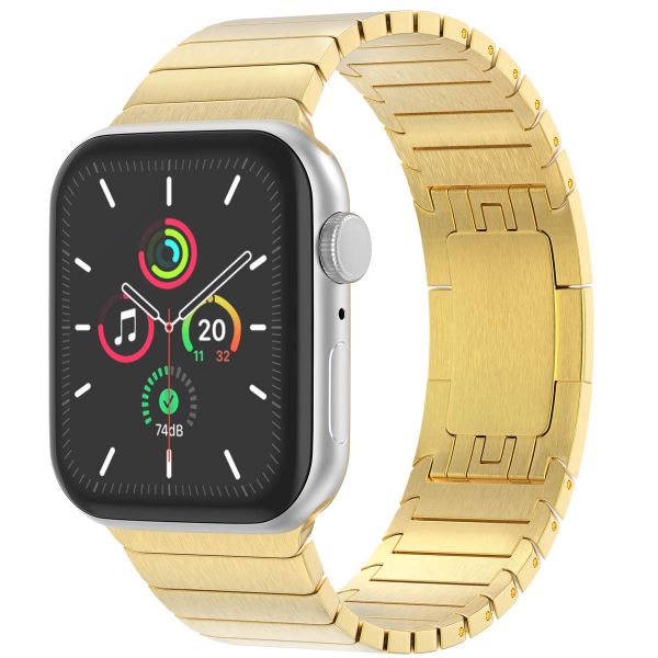 Selencia Stalen schakelband Apple Watch Series 1-9 / SE - 38/40/41 mm / Series 10 - 42 mm - Goud