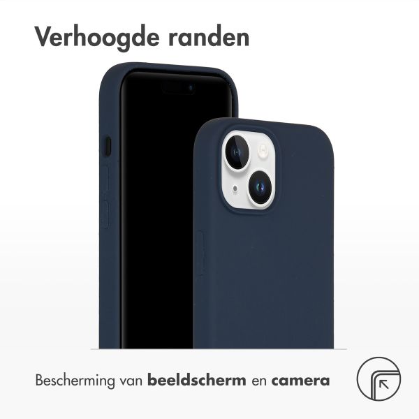 Accezz Liquid Silicone Backcover iPhone 15 - Donkerblauw