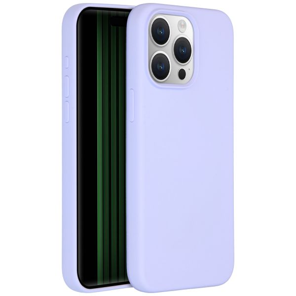 Accezz Liquid Silicone Backcover iPhone 15 Pro Max - Paars