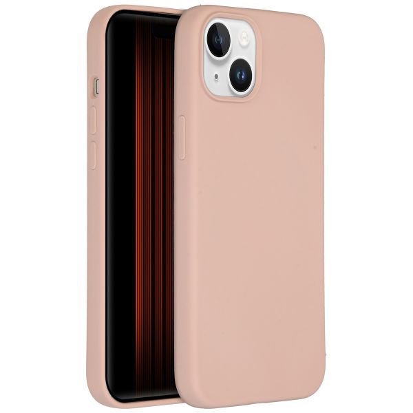 Accezz Liquid Silicone Backcover met MagSafe iPhone 15 Plus - Roze