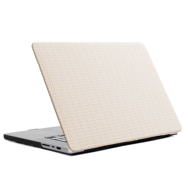 Selencia Geweven Cover MacBook Pro 13 inch (2020 / 2022) - A2289 / A2251 / A2338 - Beige