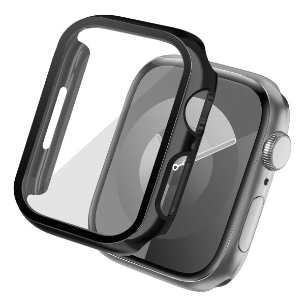 imoshion Full Cover Shiny Hardcase Apple Watch Series 7 / 8 / 9 - 41 mm - Zwart