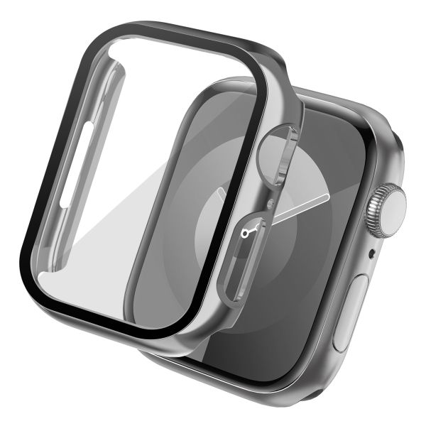 imoshion Full Cover Shiny Hardcase Apple Watch Series 7 / 8 / 9 - 41 mm - Zilver