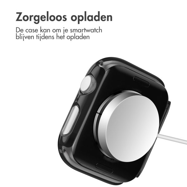 imoshion Full Cover Shiny Hardcase Apple Watch Series 4 / 5 / 6 / SE - 44 mm - Zwart