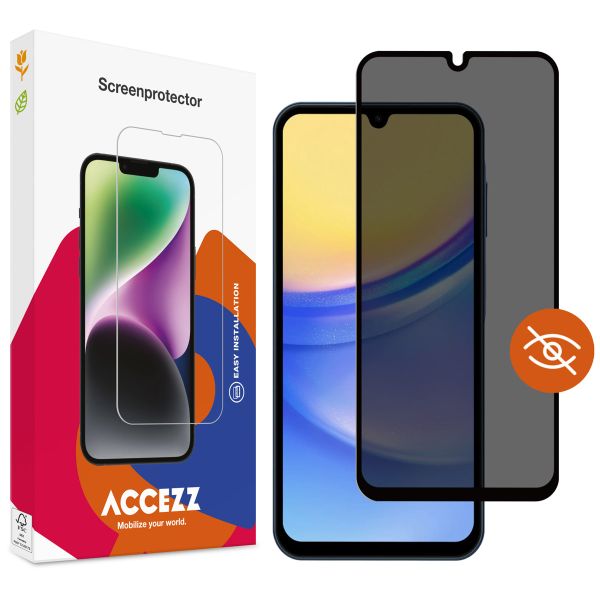 Accezz Gehard Glas Privacy Screenprotector Samsung Galaxy A15 (5G/4G)