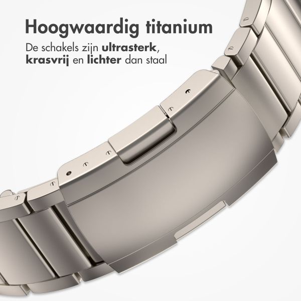 Accezz Mat Titanium bandje voor de Apple Watch Series 1-9 / SE - 38/40/41 mm - Titanium