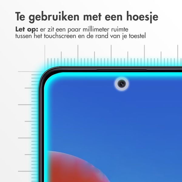 Accezz Gehard Glas Screenprotector voor de Xiaomi Redmi 12 - Transparant