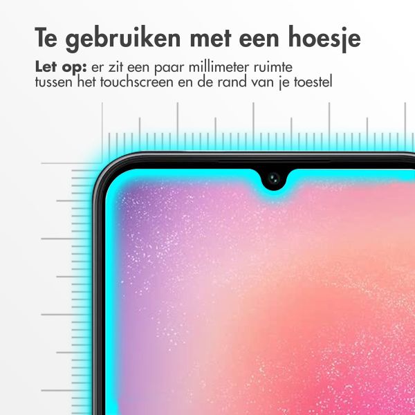 Accezz Gehard Glas Screenprotector voor de Samsung Galaxy A25 (5G) - Transparant