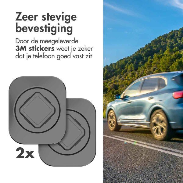 Accezz EasyLock telefoonhouder auto - Ventilatierooster - Universeel - 360 graden draaibaar - Zwart