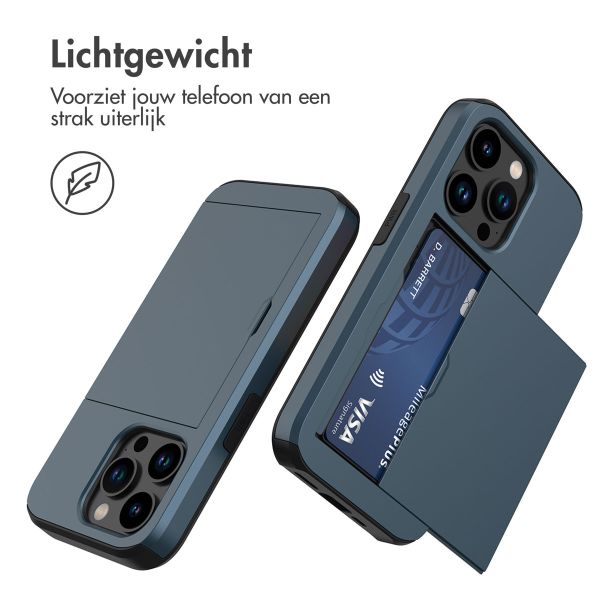 imoshion Backcover met pasjeshouder iPhone 15 Pro - Donkerblauw