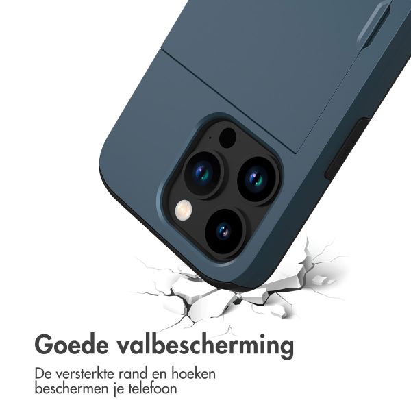 imoshion Backcover met pasjeshouder iPhone 15 Pro - Donkerblauw