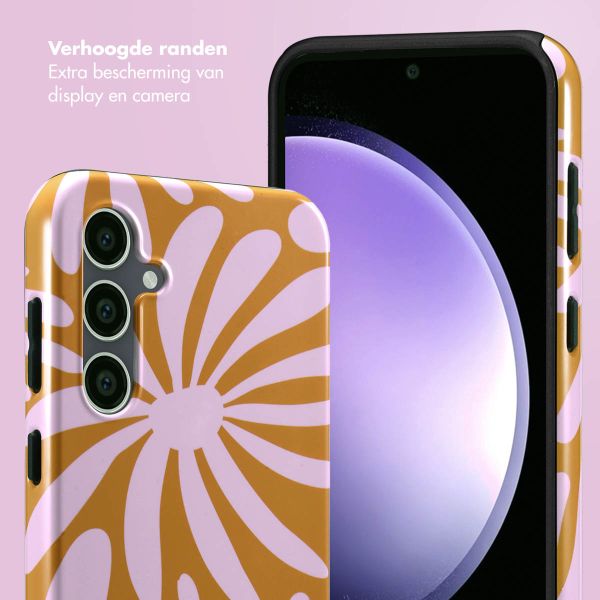 Selencia Vivid Backcover Samsung Galaxy S23 FE - Modern Bloom Pink