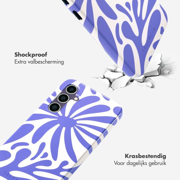 Selencia Vivid Backcover Samsung Galaxy S23 FE - Modern Bloom Sapphire Blue