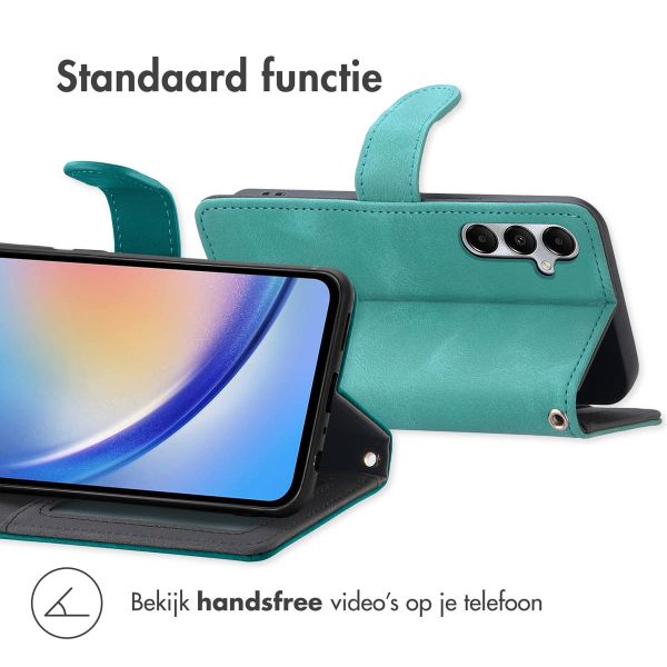 imoshion Bookcase met koord Samsung Galaxy A35 - Turquoise